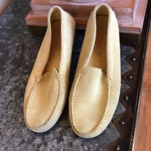 Lime Green Suede Tod’s Driving Loafers